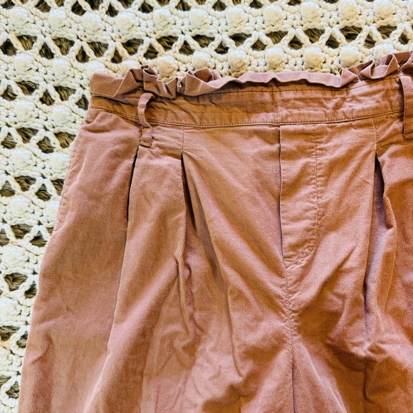 American Eagle High Waisted Wide Leg Pant Mauve Corduroy Small - Picture 6 of 8